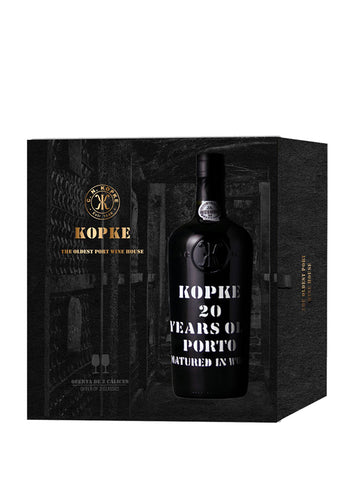 GIFT PACK KOPKE 20 ANOS TAWNY + 2 CÁLICES