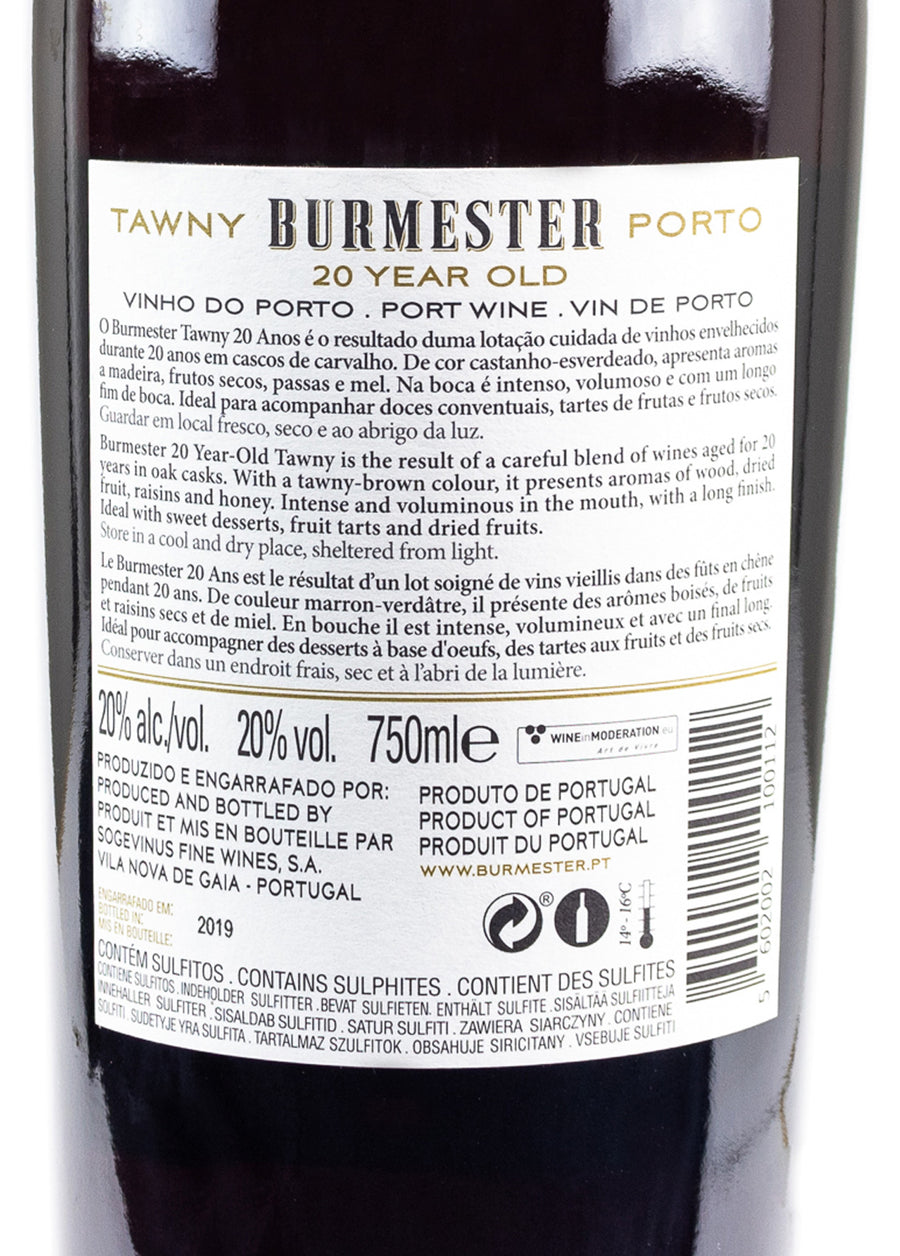 VINHO DO PORTO - BURMESTER 20 ANOS TAWNY