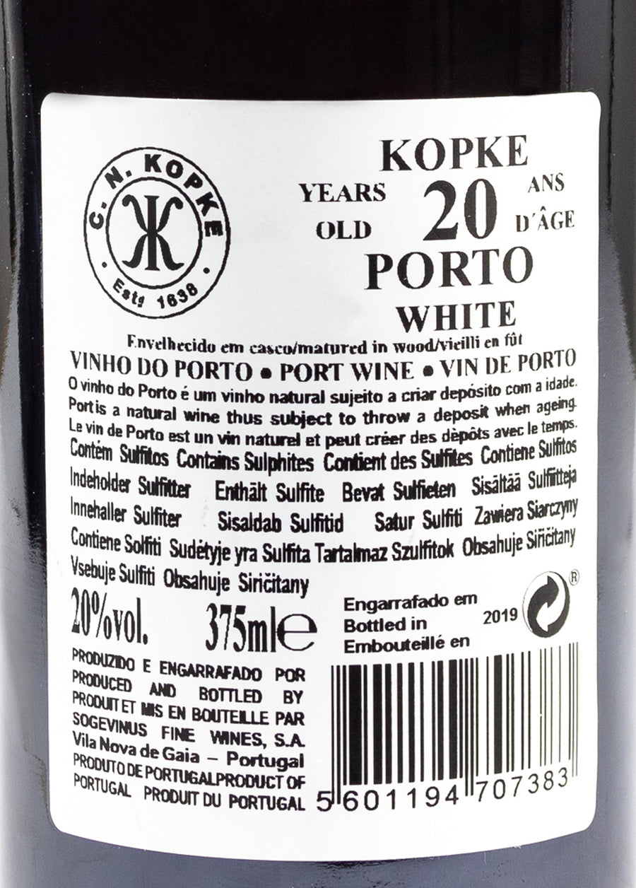 VINHO DO PORTO - KOPKE 20 ANOS WHITE (0,375L)