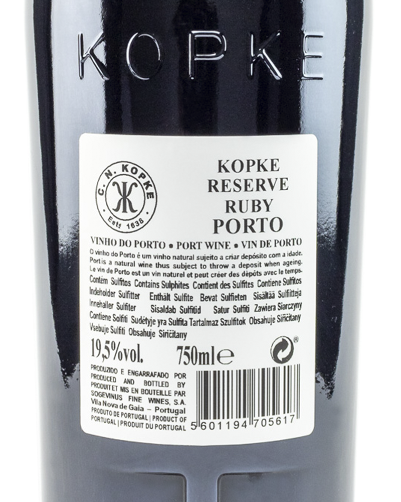 VINHO DO PORTO - KOPKE SPECIAL RESERVE RUBY